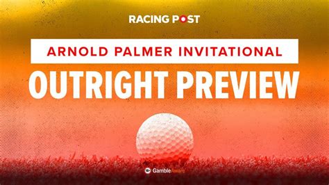 Steve Palmer's Arnold Palmer Invitational predictions & free golf.